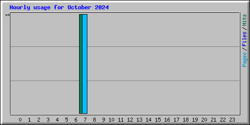 Hourly usage for October 2024