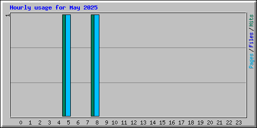 Hourly usage for May 2025