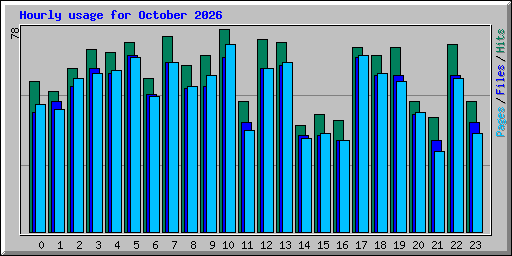 Hourly usage for October 2026